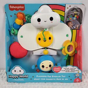 Fisher Price Flowering Fun Clip On Stroller Mobile Toy Happy World NIB